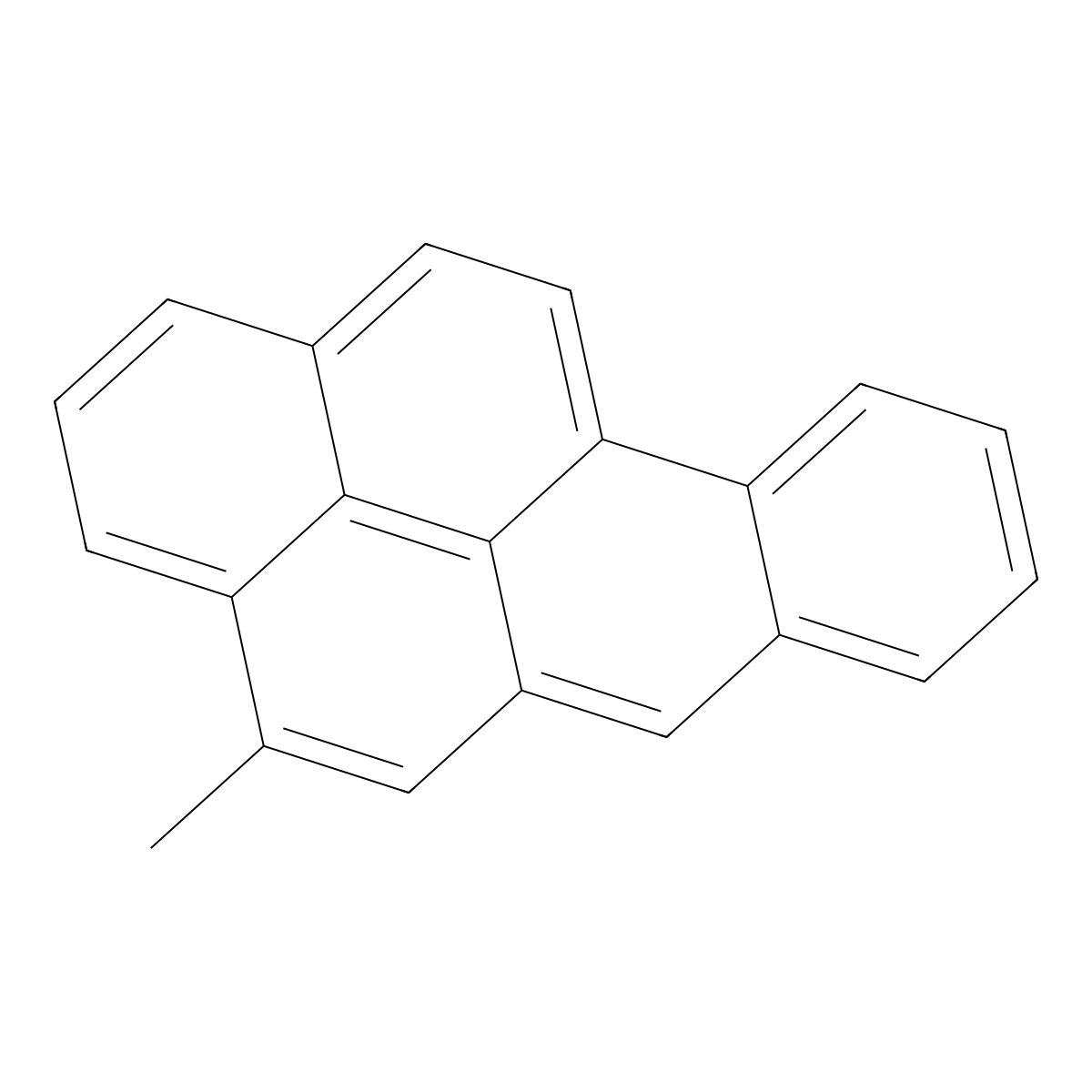 4-Methylbenzo[a]pyrene molecular structure, CAS 16757-83-8