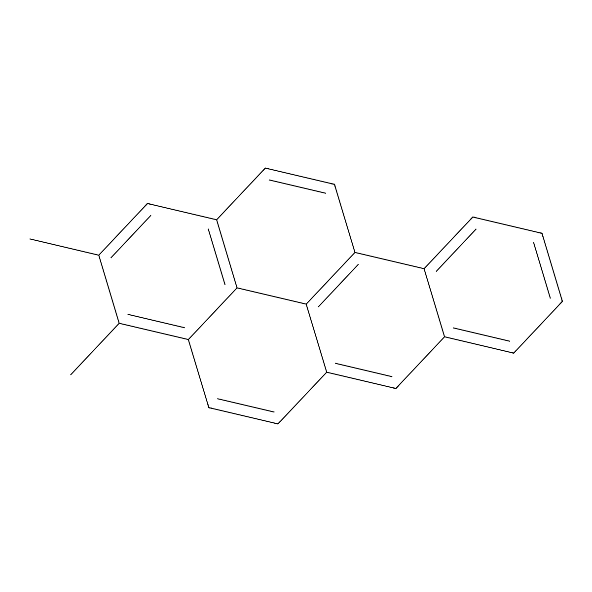 2,3-Dimethylbenzo[a]pyrene molecular structure, CAS 16757-87-2