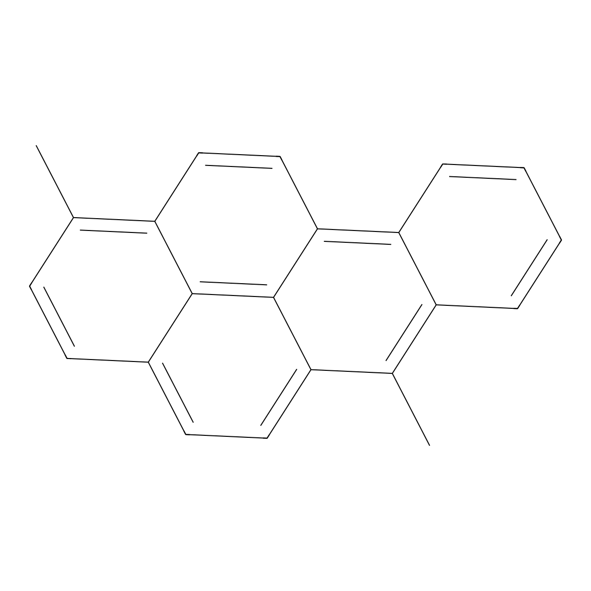 Benzo(a)pyrene, 1,6-dimethyl- molecular structure, CAS 16757-90-7