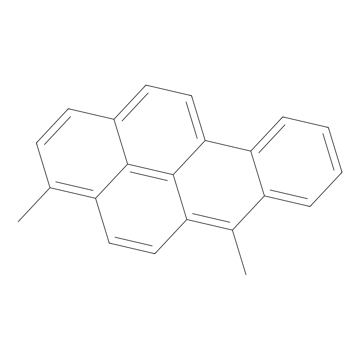 3,6-Dimethylbenzo[a]pyrene molecular structure, CAS 16757-91-8