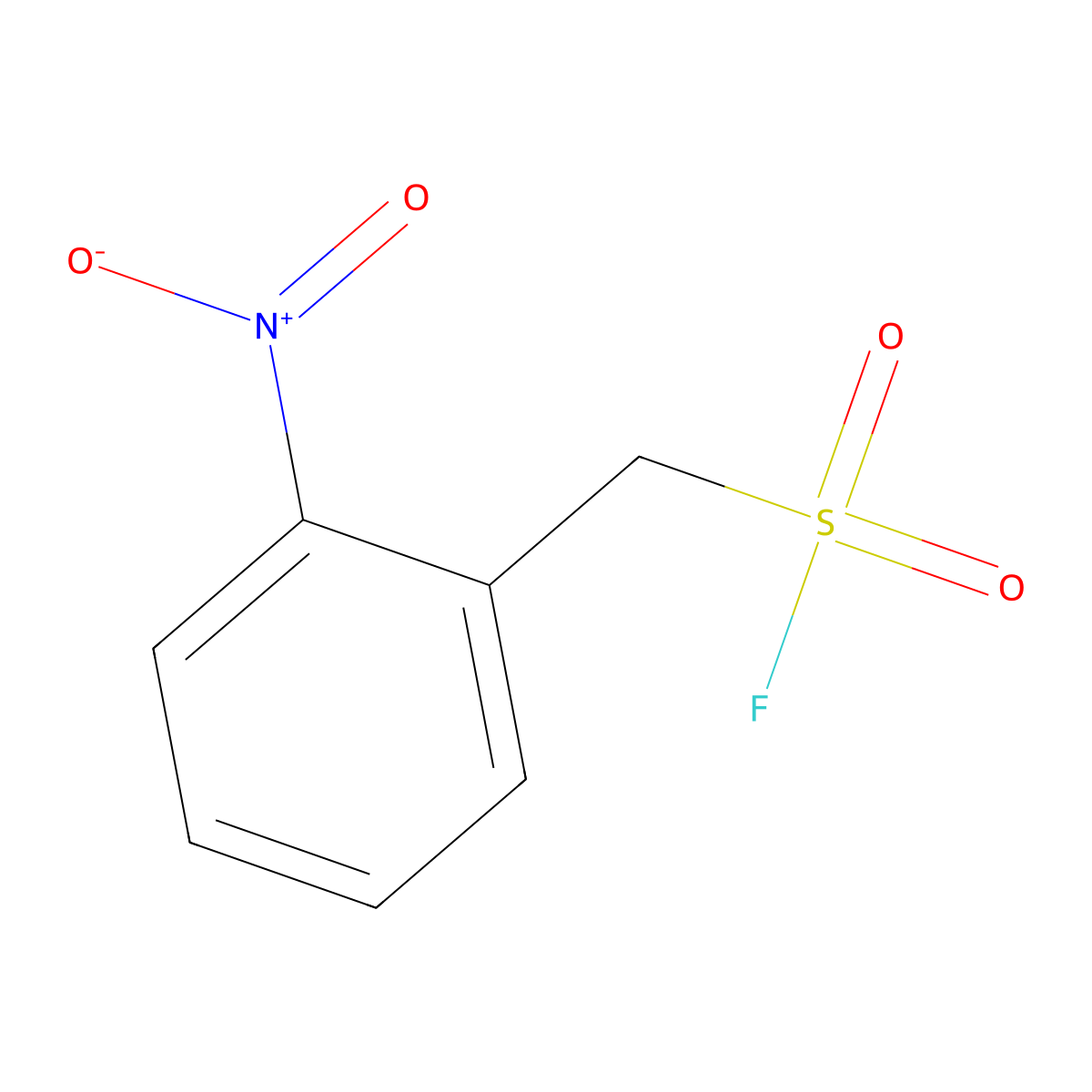 (2-Nitrophenyl)methanesulfonyl fluoride molecular structure, CAS 1675732-94-1