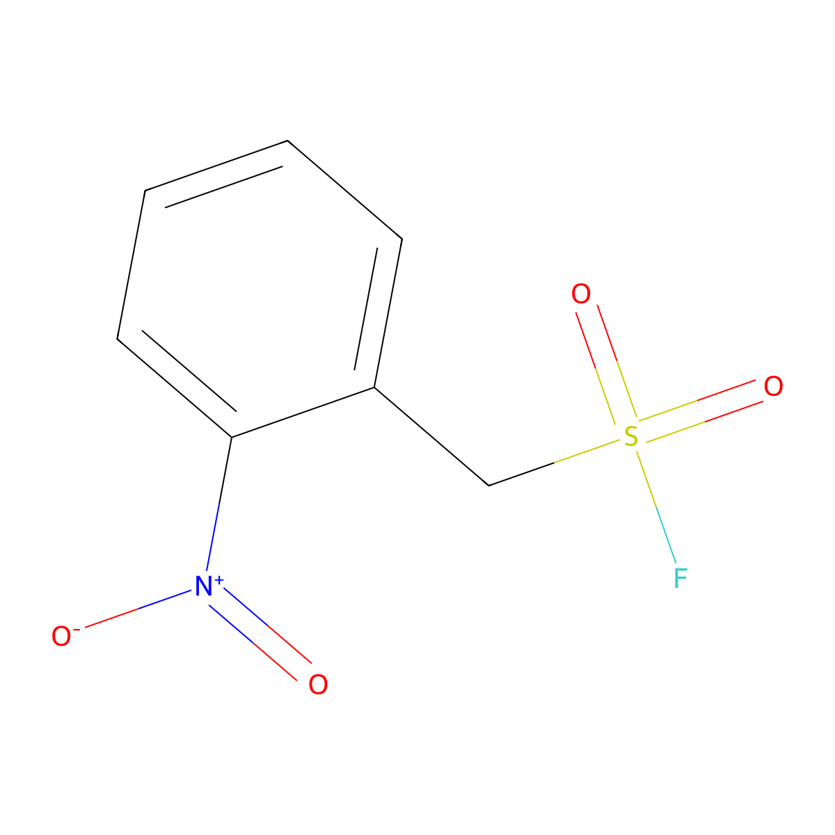 (2-Nitrophenyl)methanesulfonyl fluoride molecular structure, CAS 1675732-94-1