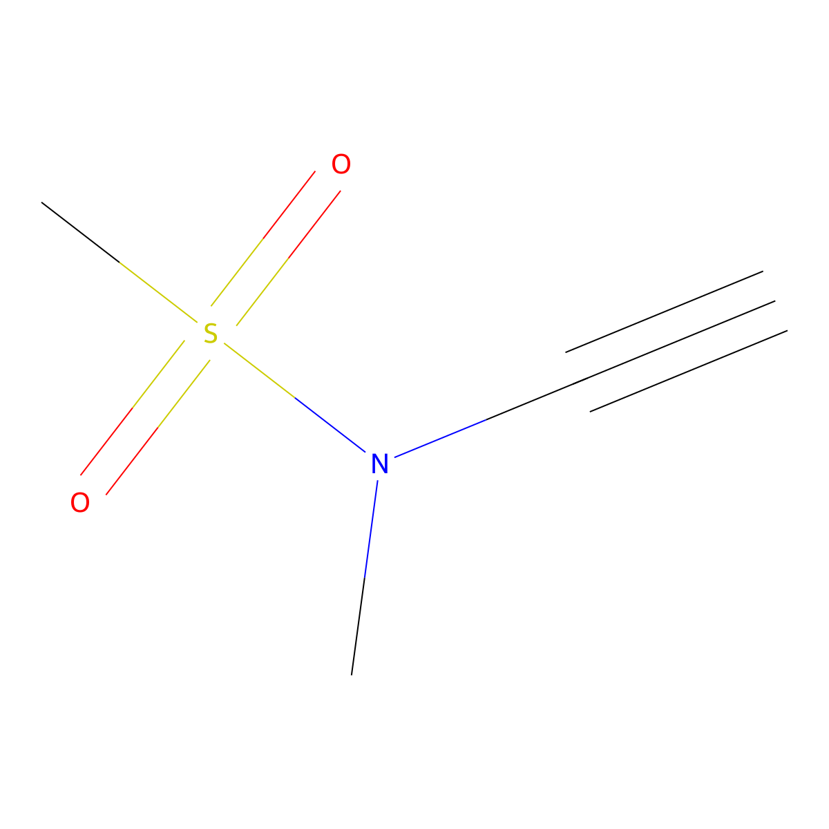 N-ethynyl-N-methylmethanesulfonamide molecular structure, CAS 1675790-91-6