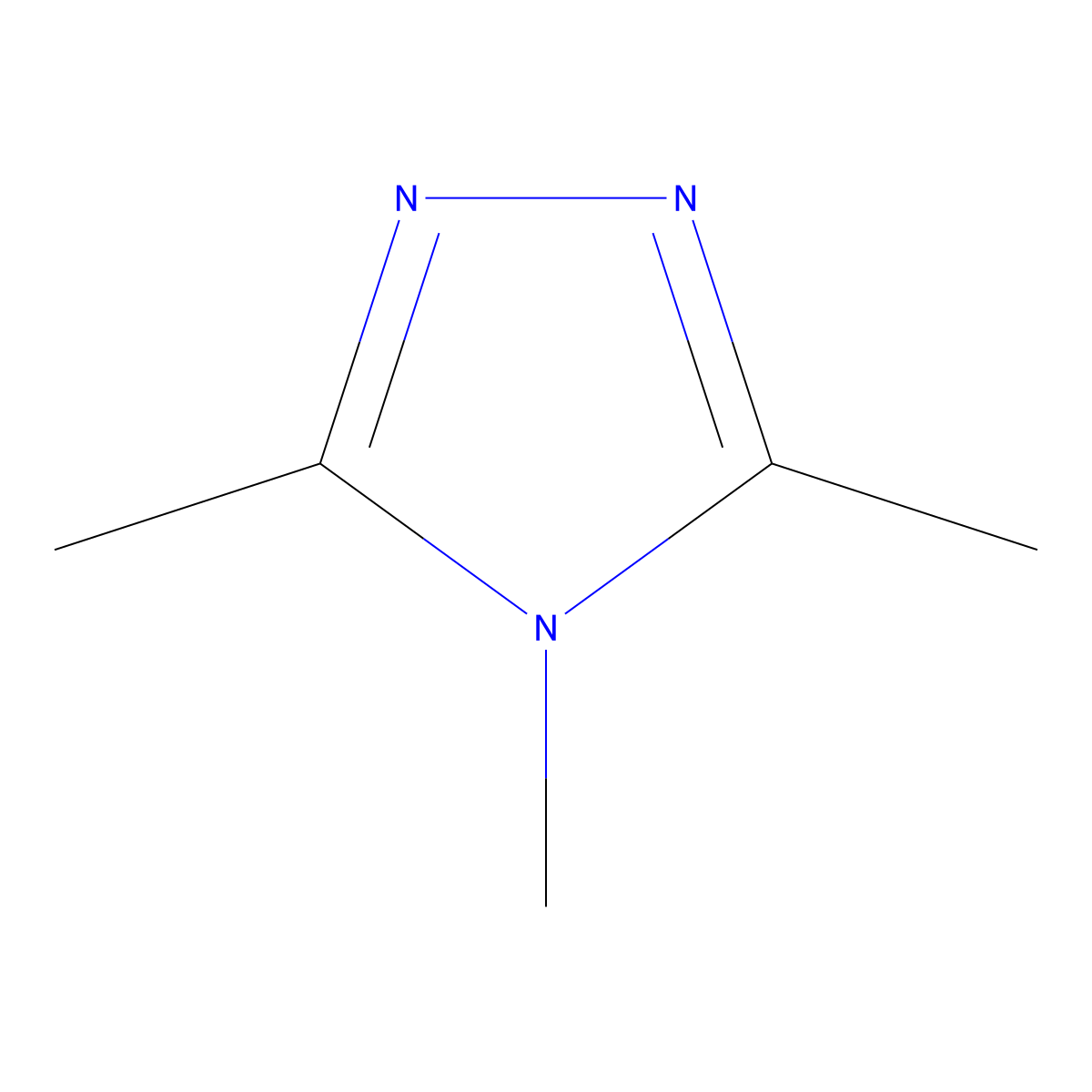 3,4,5-Trimethyl-4H-1,2,4-triazole molecular structure, CAS 16759-45-8