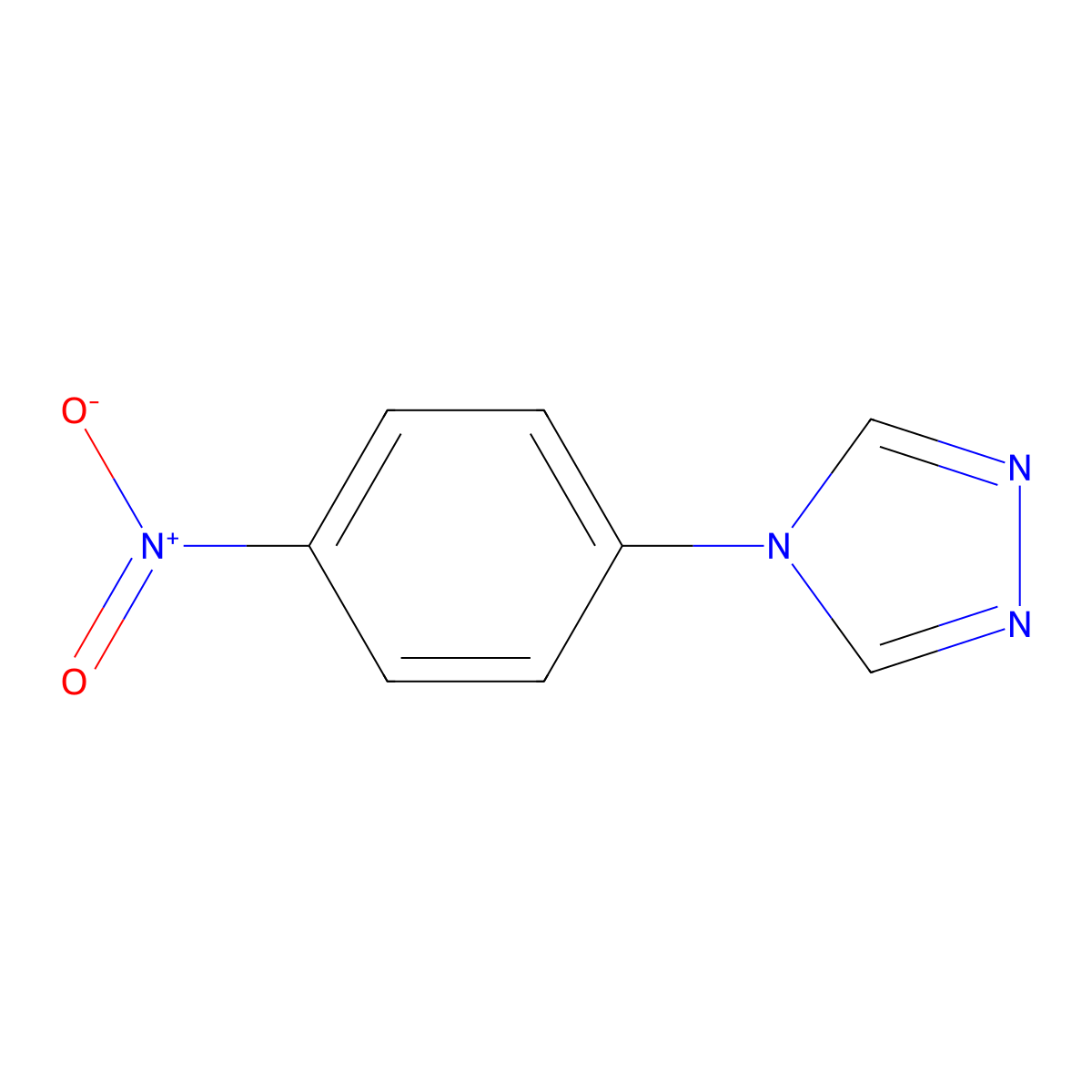 4-(4-Nitrophenyl)-4H-1,2,4-triazole molecular structure, CAS 16759-47-0