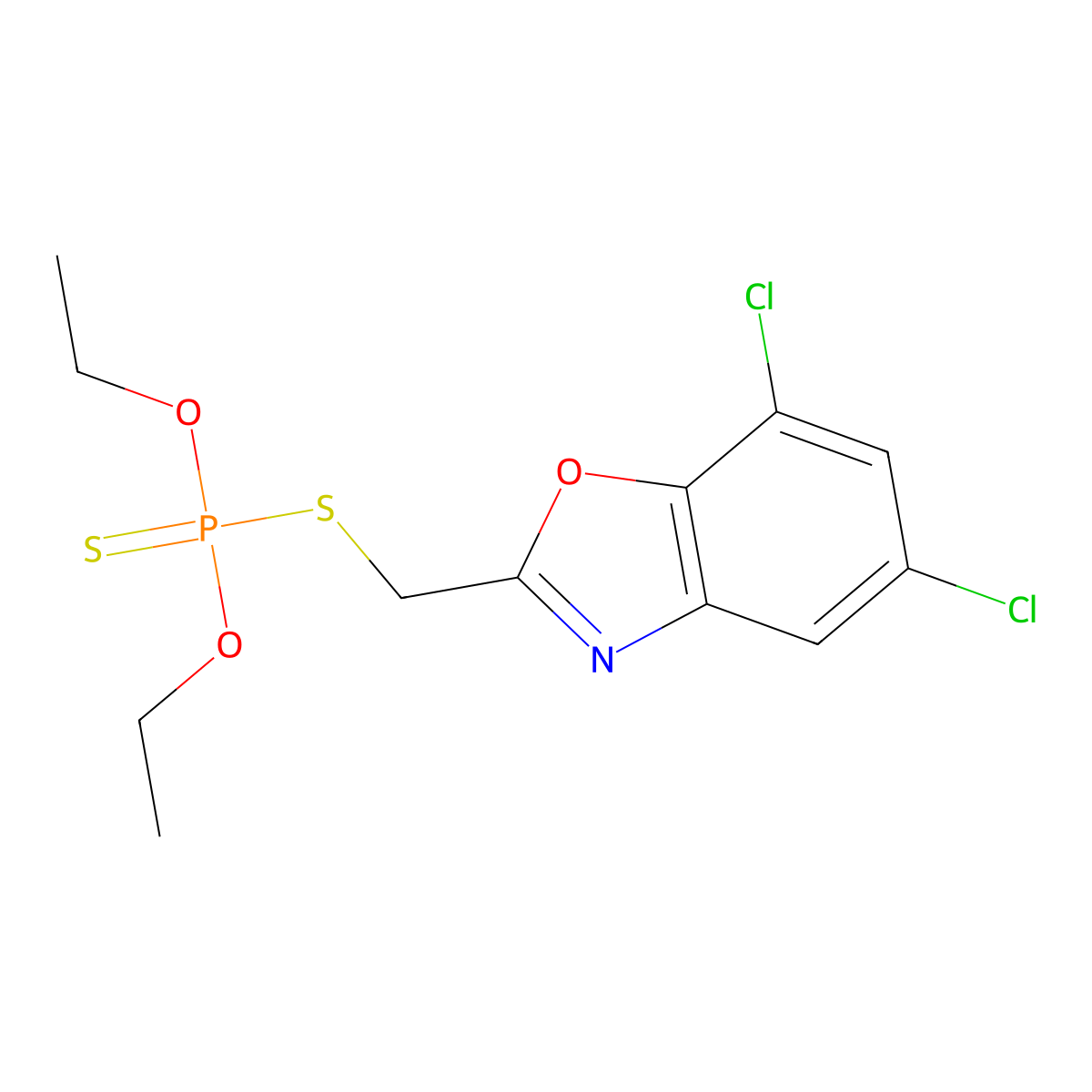 Benoxafos molecular structure, CAS 16759-59-4