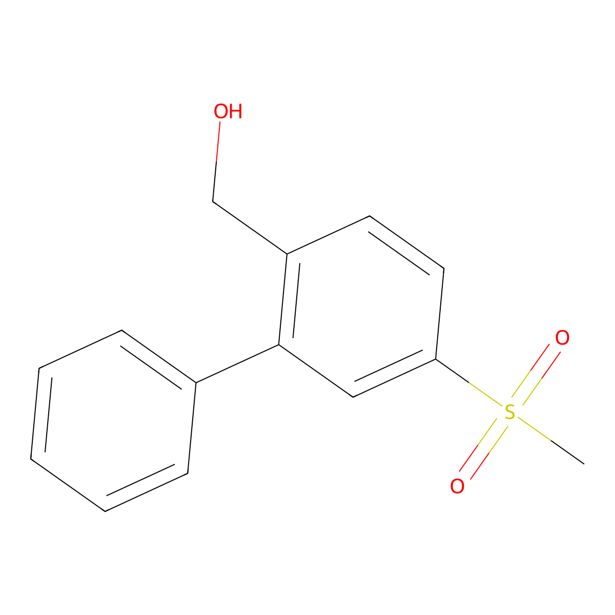 5-(Methylsulfonyl)[1,1'-biphenyl]-2-methanol molecular structure, CAS 1675994-69-0