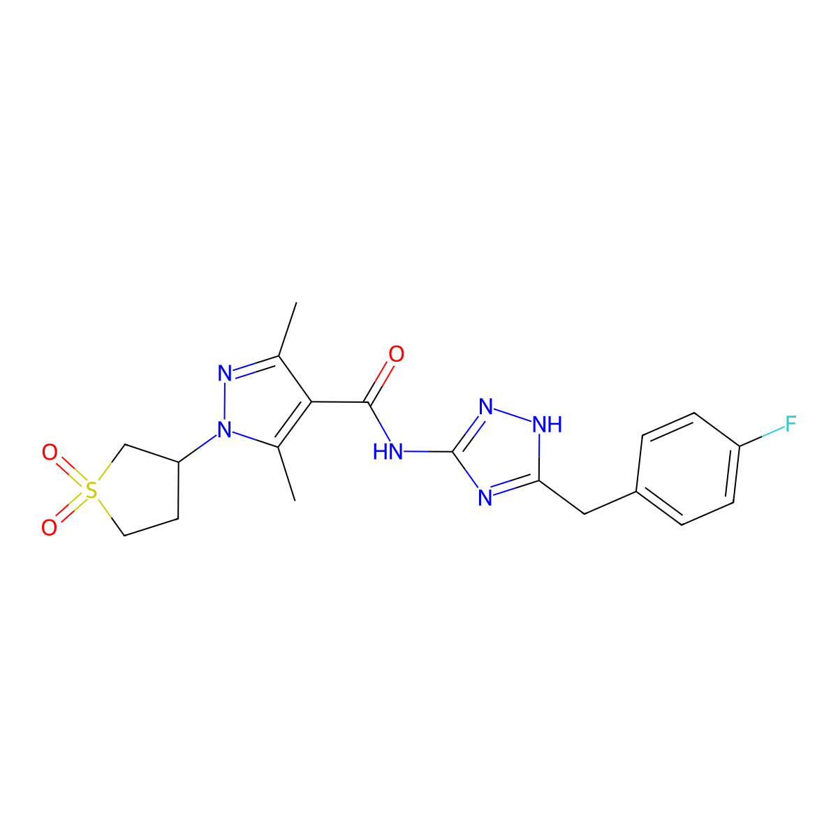 C19H21FN6O3S molecular structure, CAS 1676067-24-5