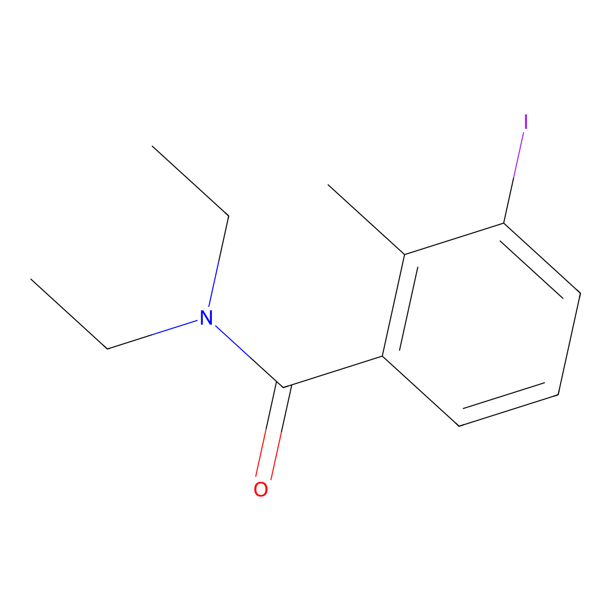N,N-Diethyl-3-iodo-2-methylbenzamide molecular structure, CAS 1676075-44-7