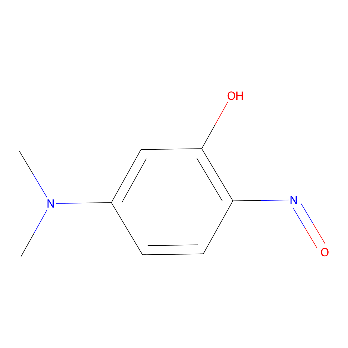5-Dimethylamino-2-nitrosophenol molecular structure, CAS 16761-04-9