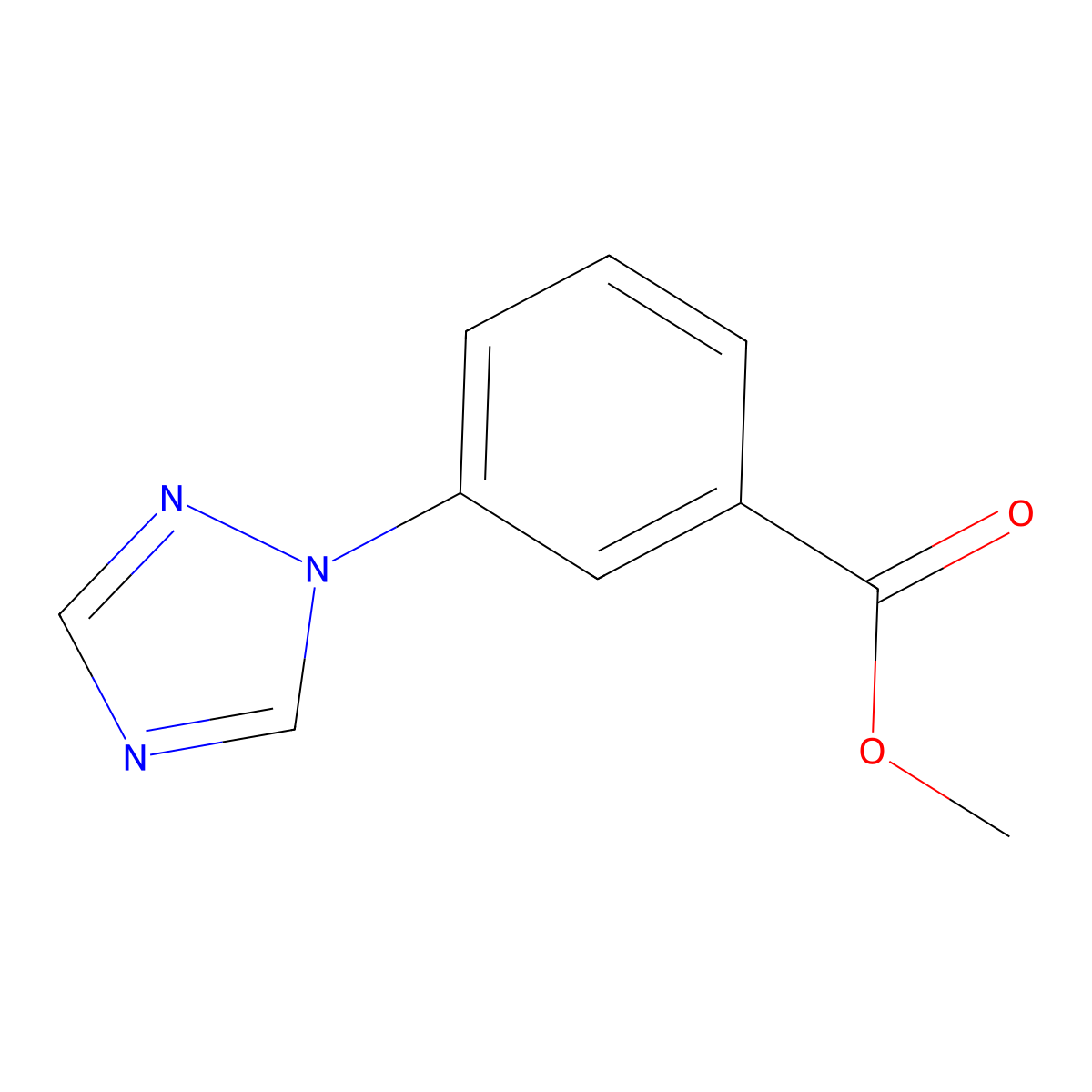 Methyl 3-(1H-1,2,4-triazol-1-YL)benzoate molecular structure, CAS 167626-27-9