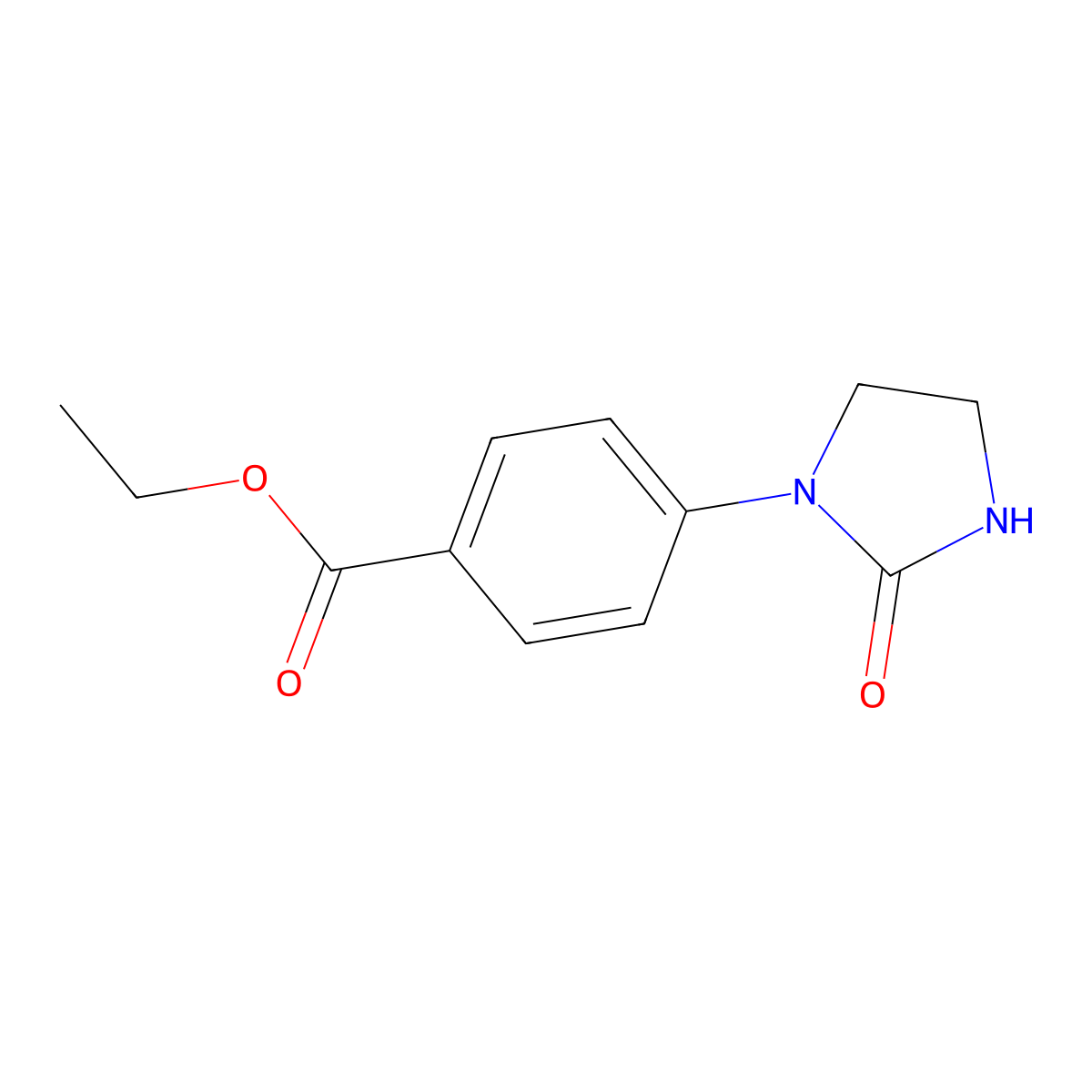 Ethyl 4-(2-oxoimidazolidin-1-yl)benzoate molecular structure, CAS 167626-44-0