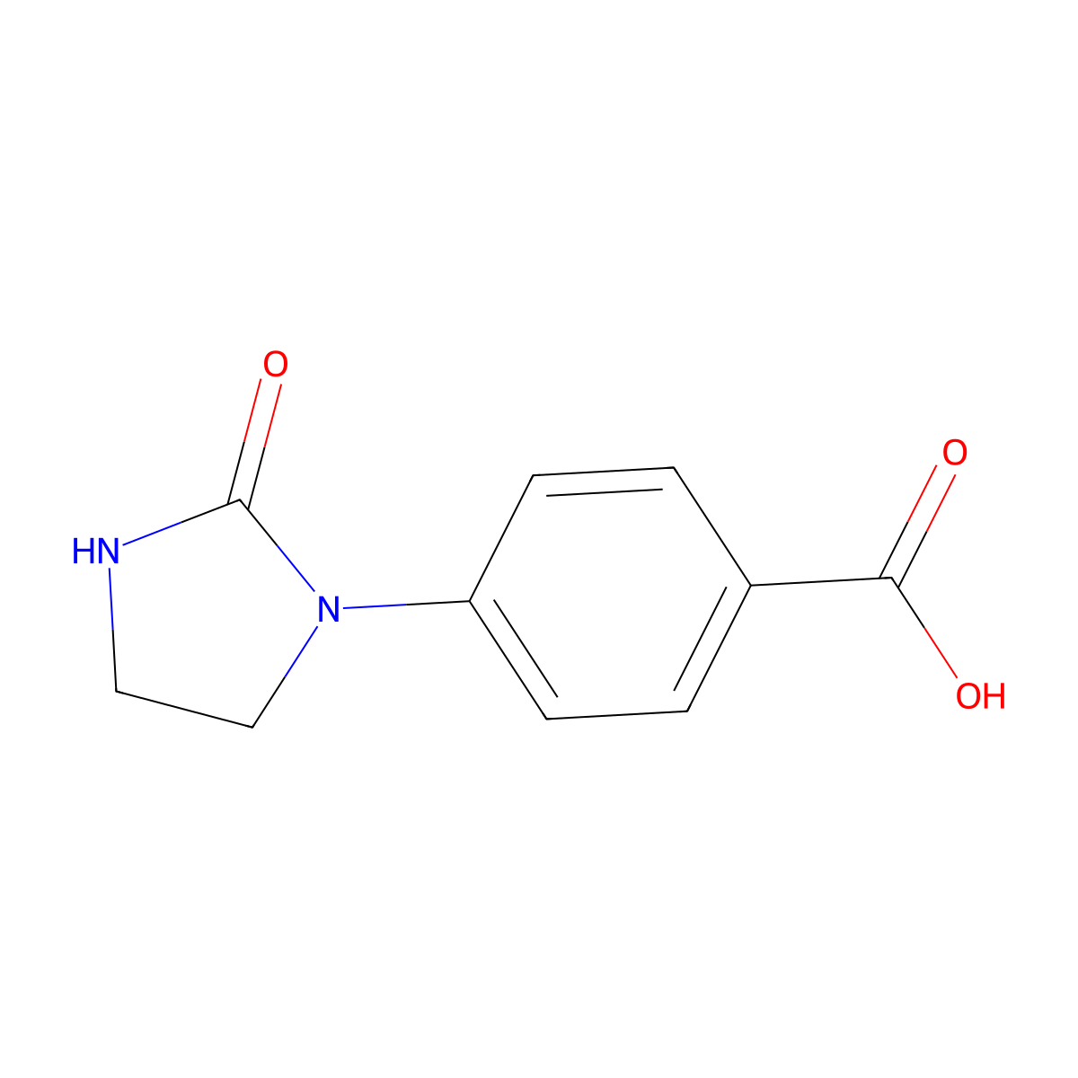 4-(2-Oxoimidazolidin-1-yl)benzoic acid molecular structure, CAS 167626-55-3