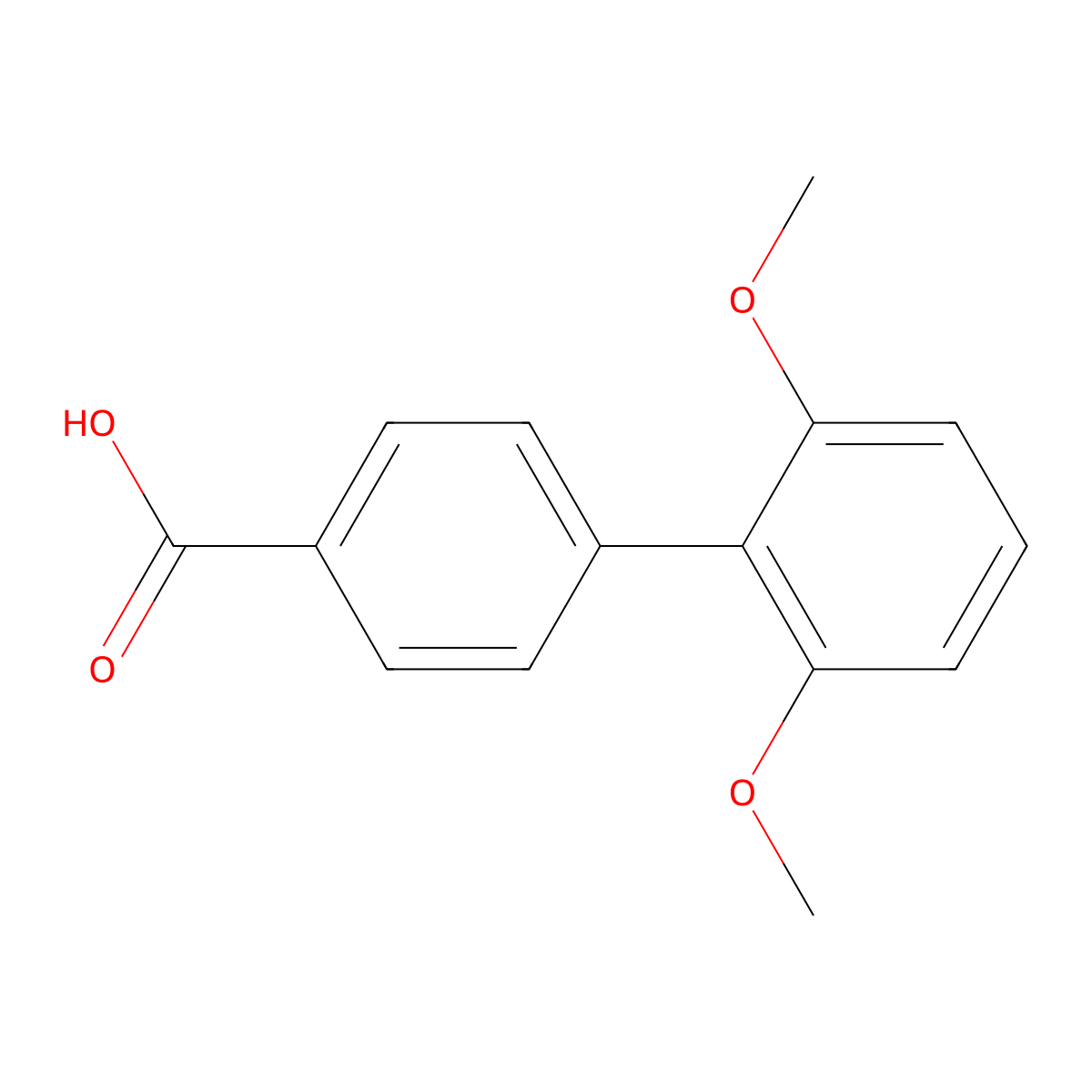 4-(2,6-Dimethoxyphenyl)benzoic acid molecular structure, CAS 167627-18-1