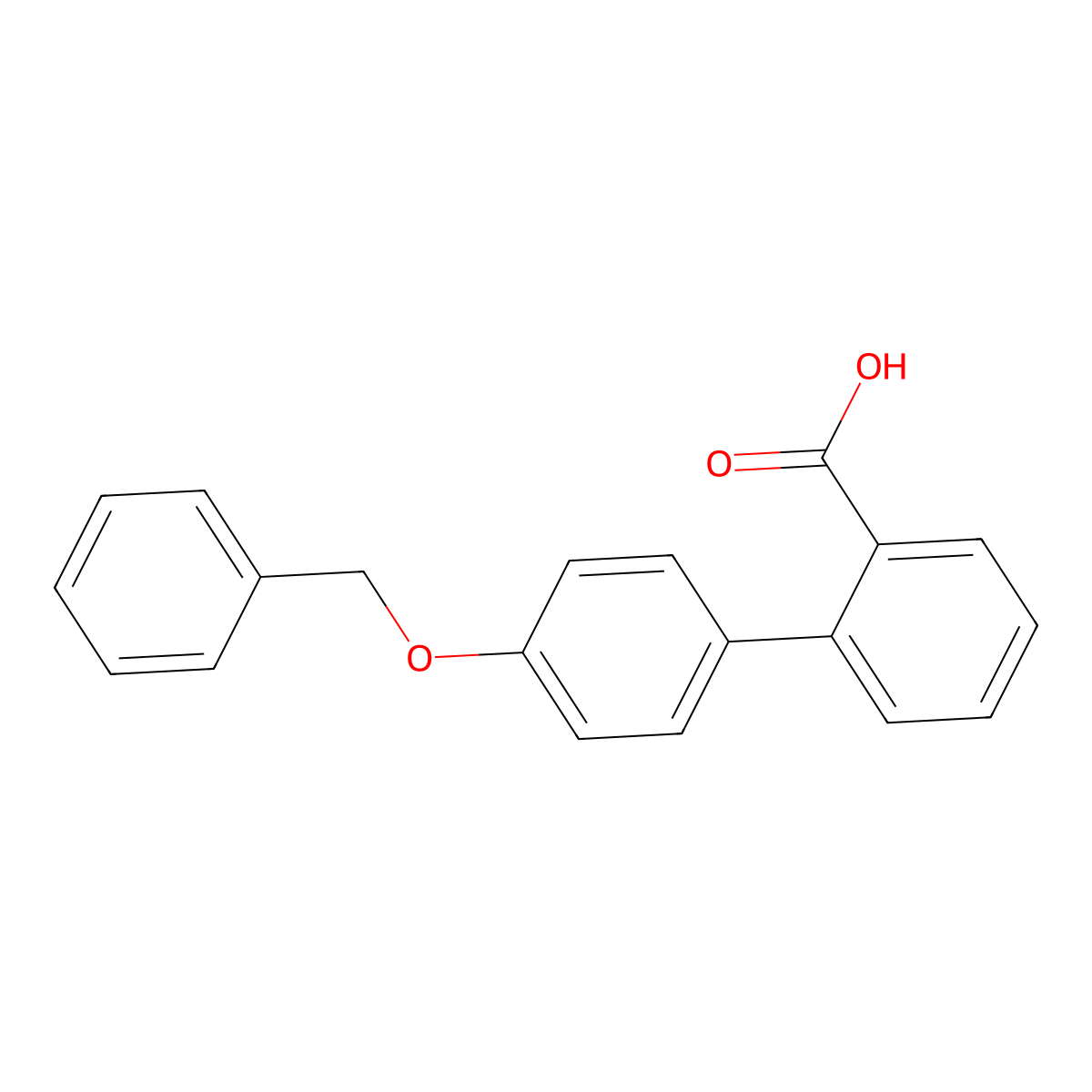 4'-(Benzyloxy)[1,1'-biphenyl]-2-carboxylic acid molecular structure, CAS 167627-28-3