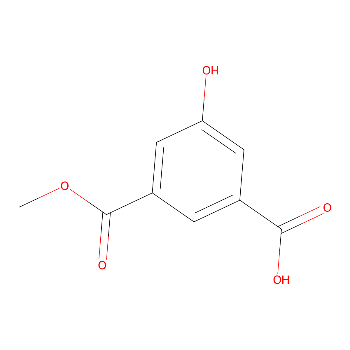 3-Hydroxy-5-(methoxycarbonyl)benzoic acid molecular structure, CAS 167630-15-1