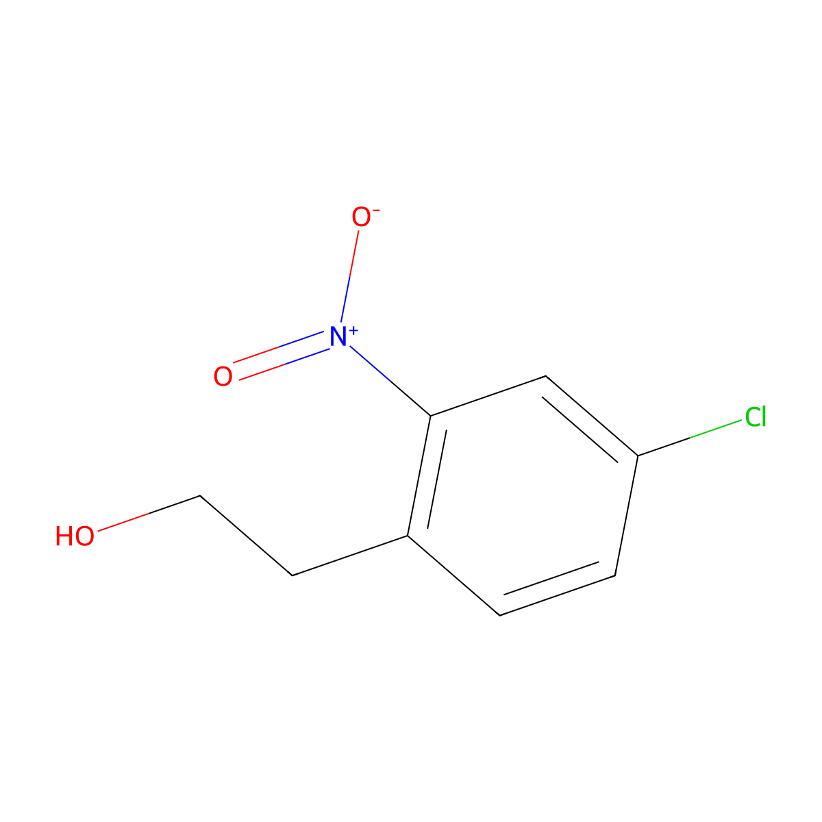 2-(4-Chloro-2-nitrophenyl)ethanol molecular structure, CAS 16764-17-3