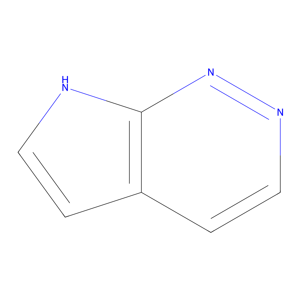 7H-Pyrrolo(2,3-c)pyridazine molecular structure, CAS 16767-40-1