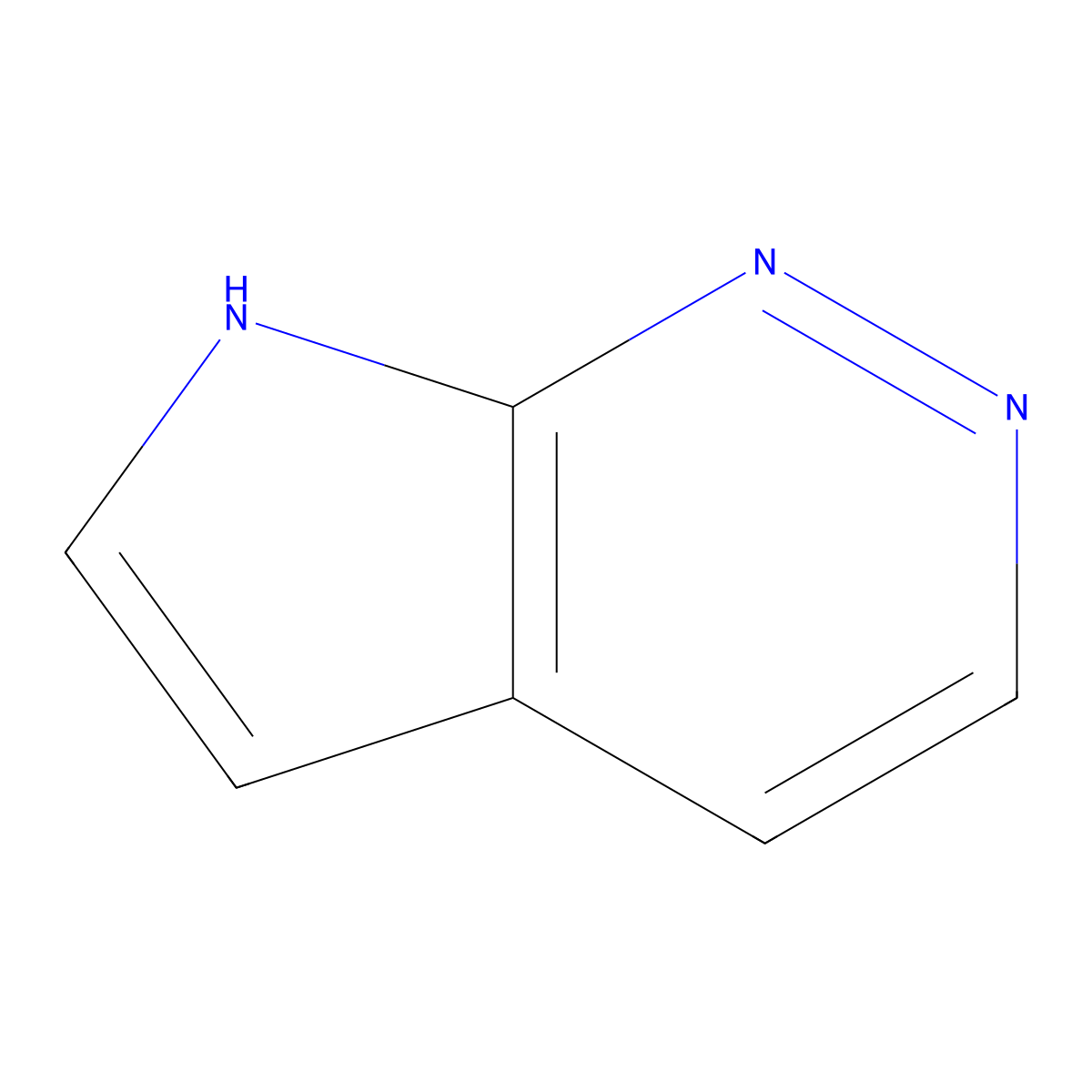 7H-Pyrrolo(2,3-c)pyridazine molecular structure, CAS 16767-40-1