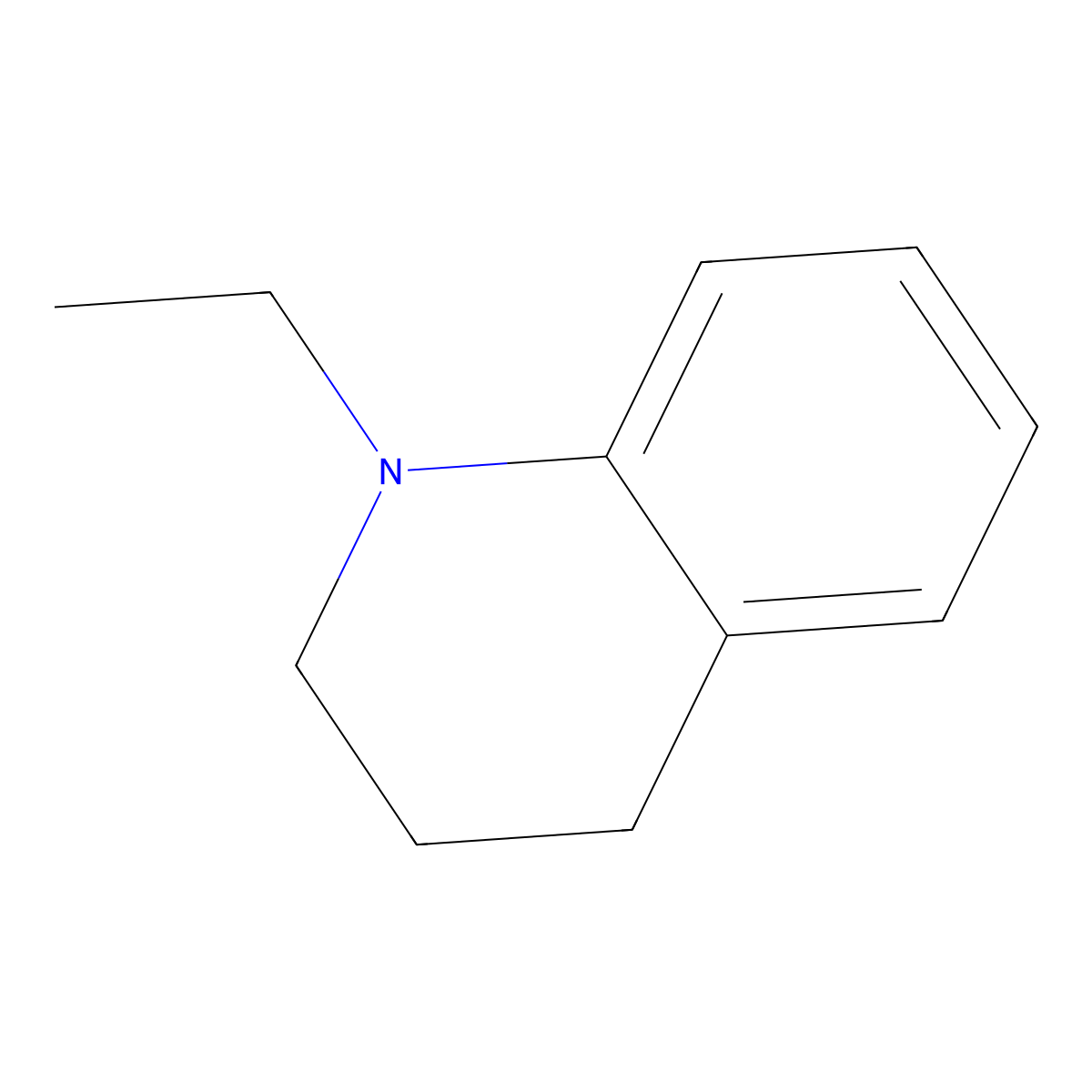 1-Ethyl-1,2,3,4-tetrahydroquinoline molecular structure, CAS 16768-69-7