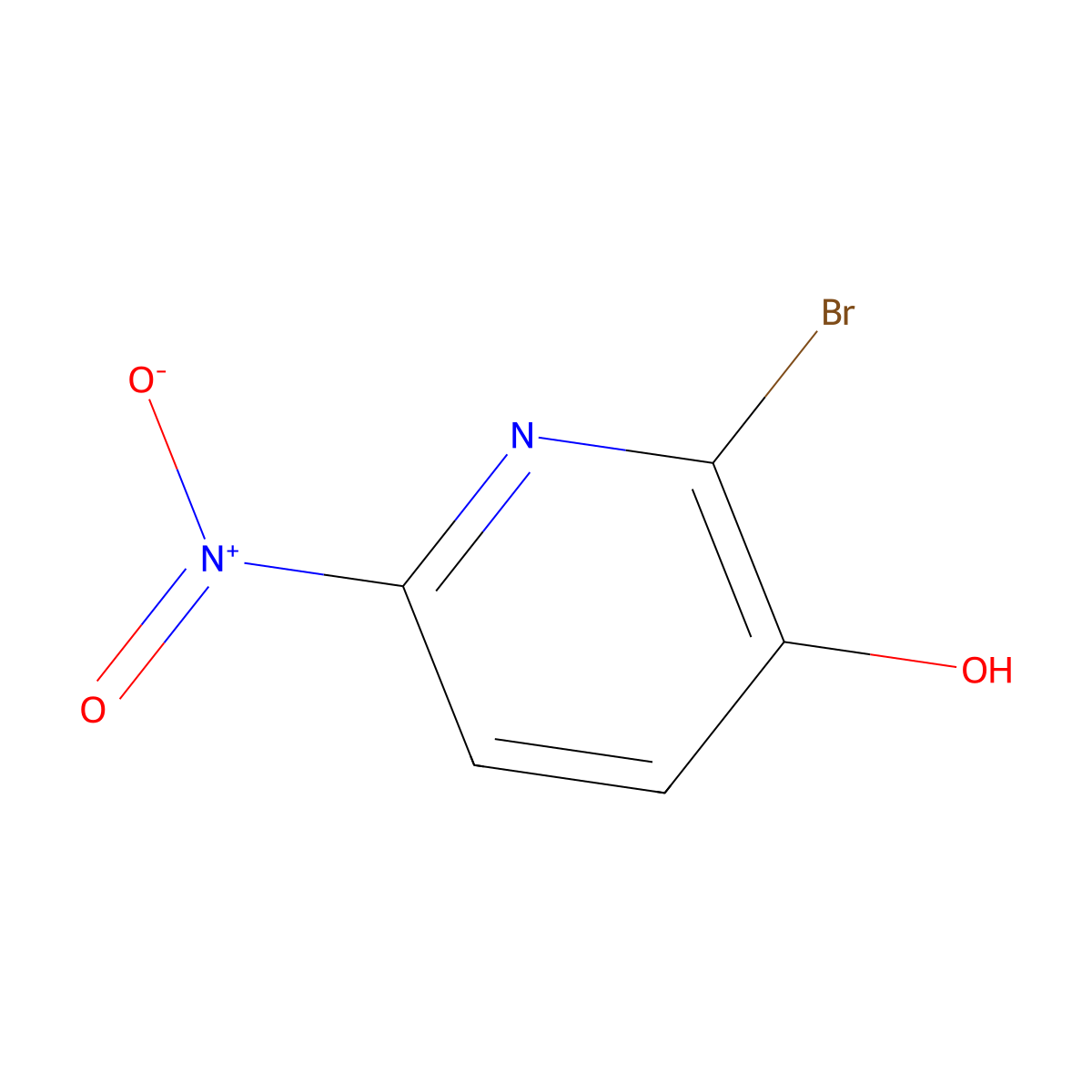 2-Bromo-6-nitropyridin-3-ol molecular structure, CAS 167683-72-9