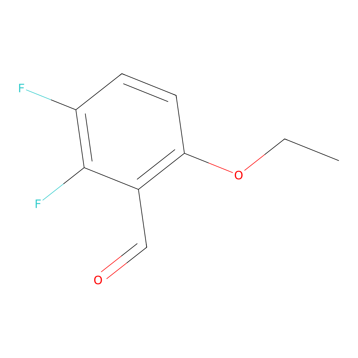 6-Ethoxy-2,3-difluorobenzaldehyde molecular structure, CAS 167684-02-8