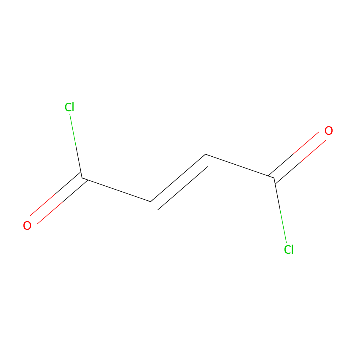 But-2-enedioyl dichloride molecular structure, CAS 16769-97-4