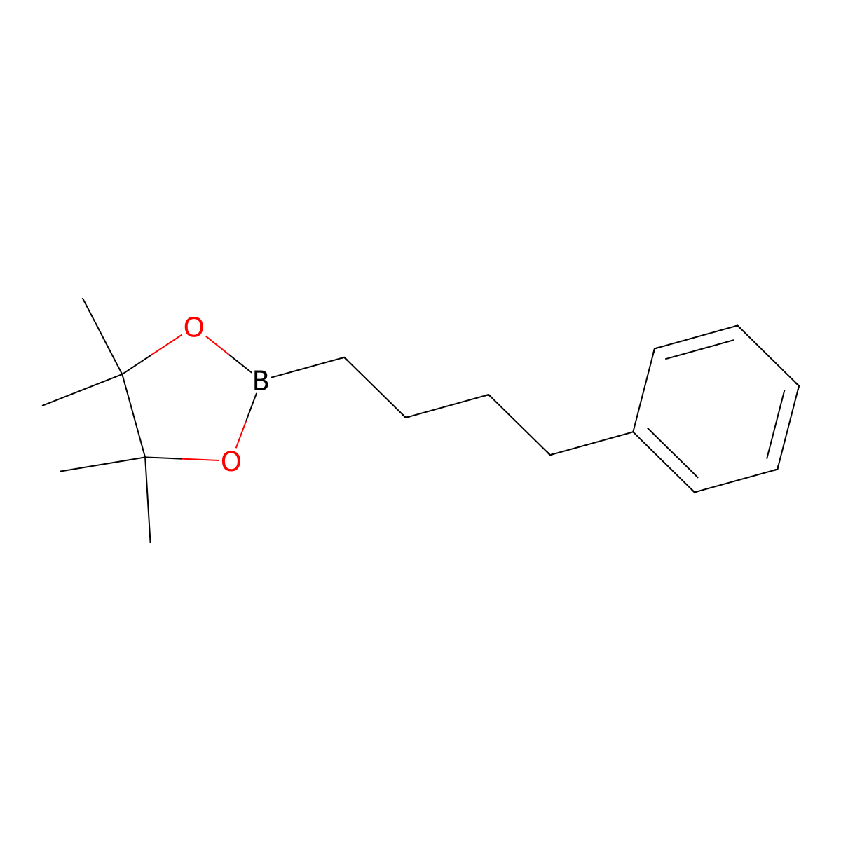 4,4,5,5-Tetramethyl-2-(4-phenylbutyl)-1,3,2-dioxaborolane molecular structure, CAS 167693-07-4
