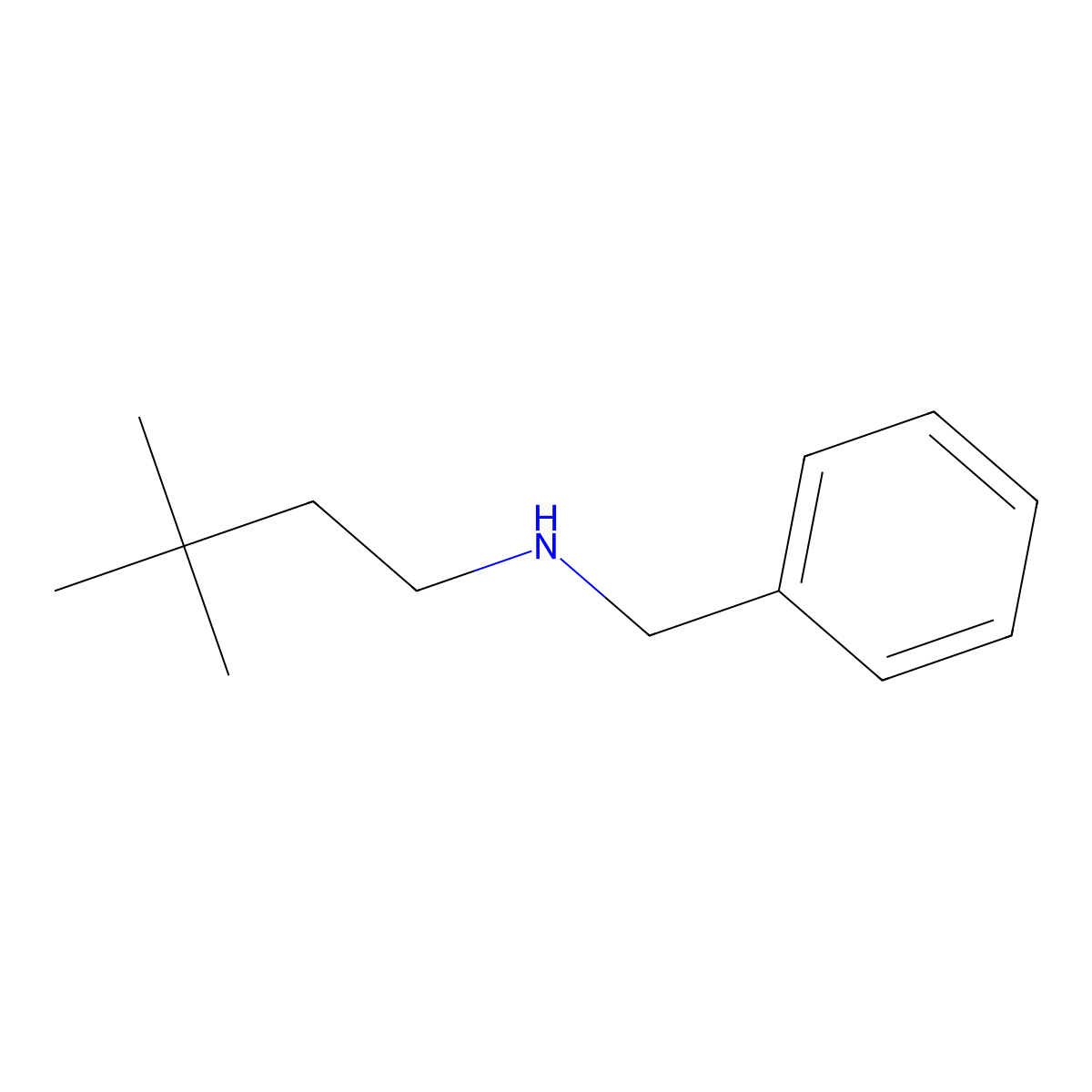 Benzyl(3,3-dimethylbutyl)amine molecular structure, CAS 167693-21-2