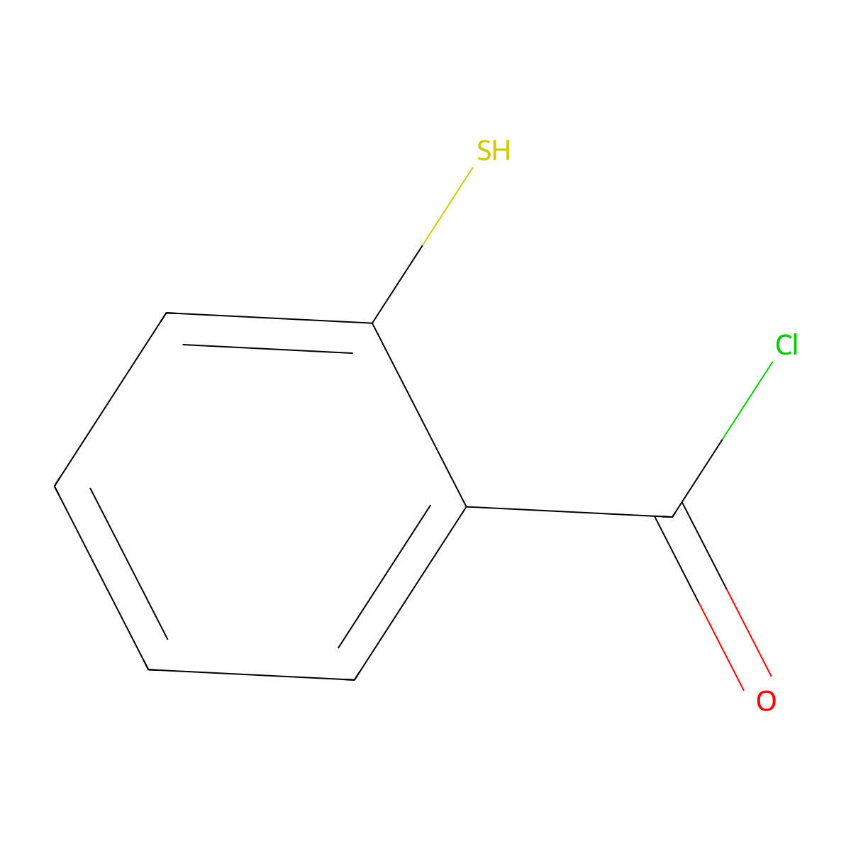 2-Mercaptobenzoyl chloride molecular structure, CAS 1677-25-4