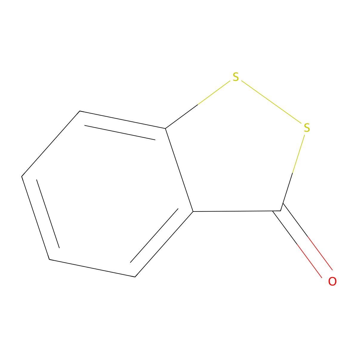 Benzodithiolone molecular structure, CAS 1677-27-6