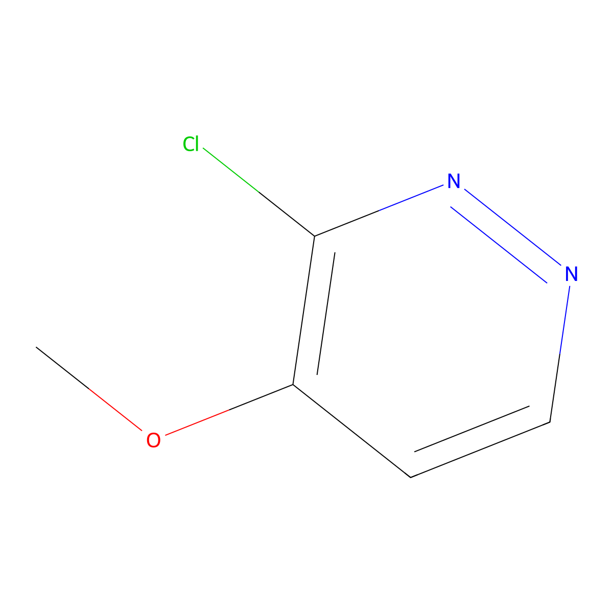 3-Chloro-4-methoxypyridazine molecular structure, CAS 1677-81-2