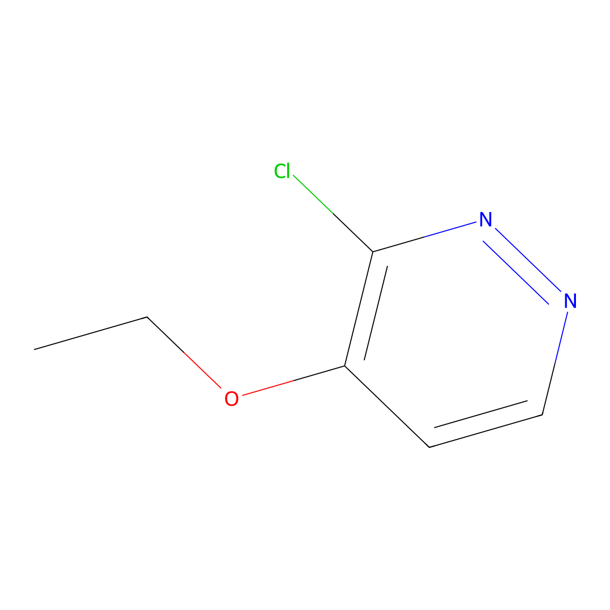 3-Chloro-4-ethoxypyridazine molecular structure, CAS 1677-82-3