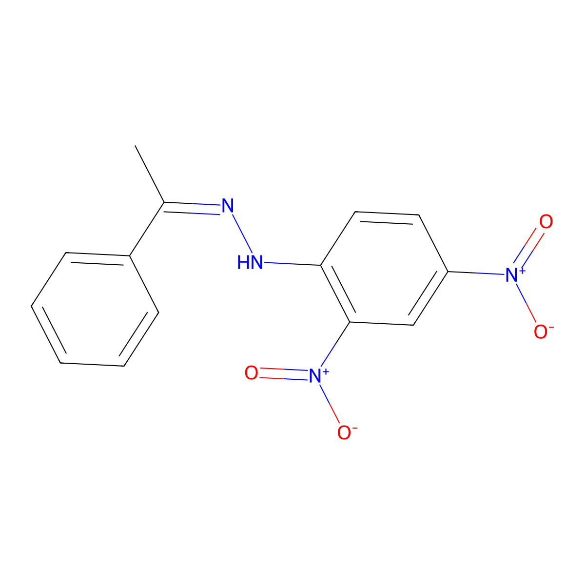 1-Phenylethanone 2-(2,4-dinitrophenyl)hydrazone molecular structure, CAS 1677-87-8