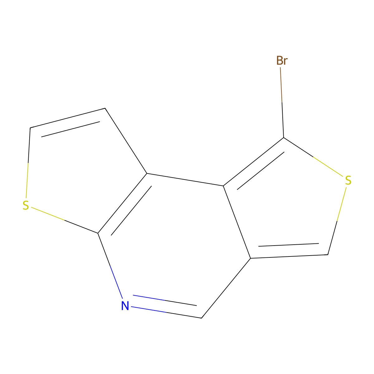 1-Bromodithieno[2,3-b:3,4-d]pyridine molecular structure, CAS 167707-00-8