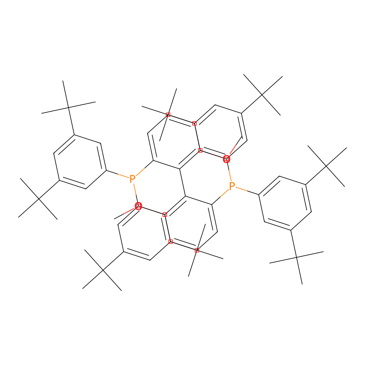 (S)-(-)-2,2'-Bis[di(3,5-di-t-butylphenyl)phosphino]-6,6'-dimethoxy-1,1'-biphenyl molecular structure, CAS 167709-31-1