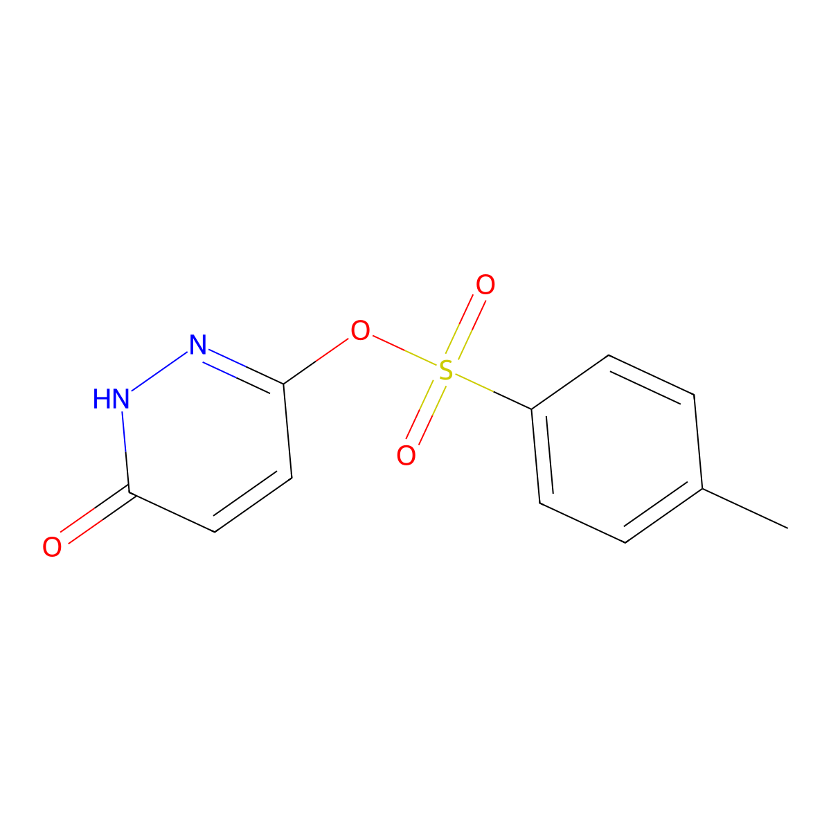 6-Hydroxypyridazin-3-yl 4-methylbenzenesulfonate molecular structure, CAS 16771-19-0