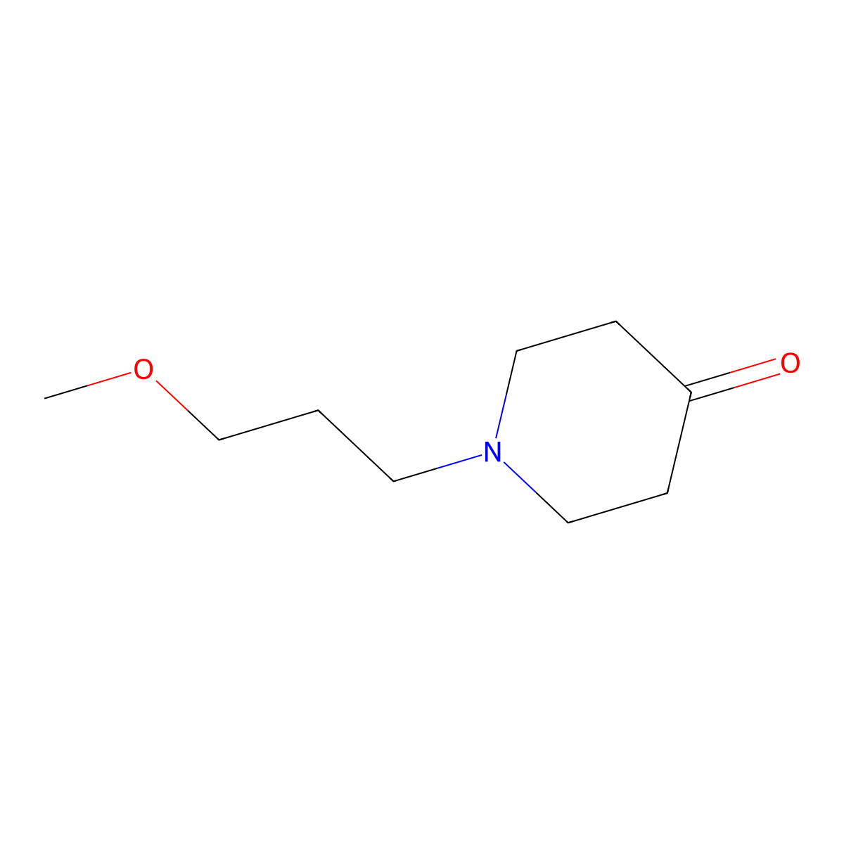 1-(3-Methoxypropyl)-4-piperidinone molecular structure, CAS 16771-85-0
