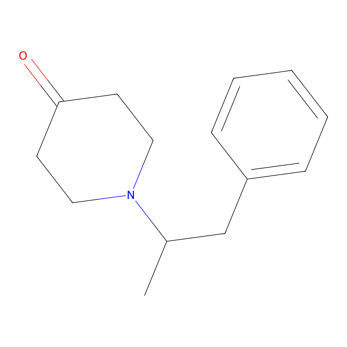 1-(1-Methyl-2-phenylethyl)-4-piperidinone molecular structure, CAS 16771-90-7