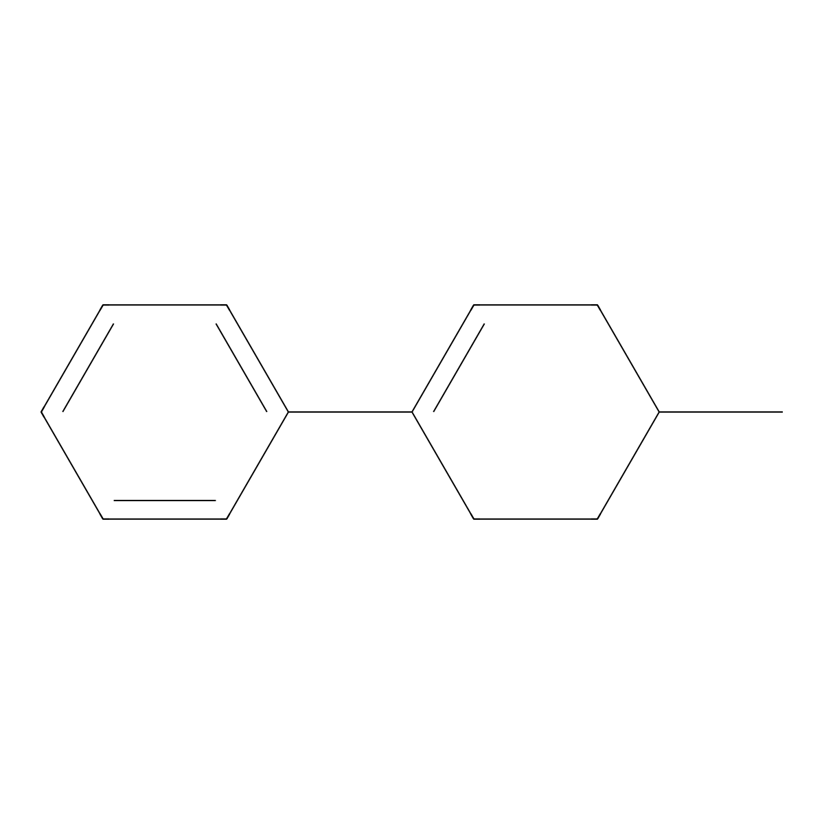 4-Methyl-1-phenyl-1-cyclohexene molecular structure, CAS 16776-31-1