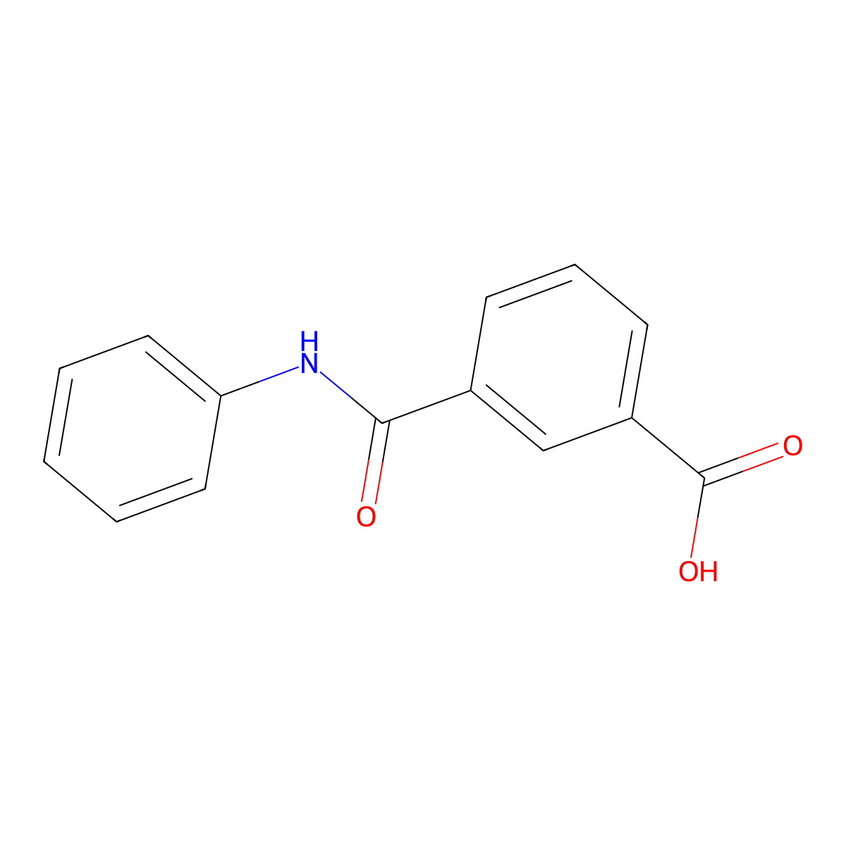 3-(Phenylcarbamoyl)benzoic acid molecular structure, CAS 16776-94-6