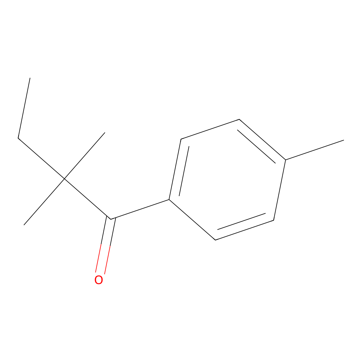 4',2,2-Trimethylbutyrophenone molecular structure, CAS 167760-72-7