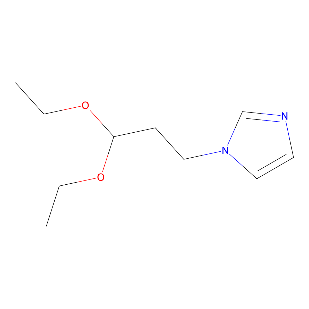 1-(3,3-diethoxypropyl)-1H-imidazole molecular structure, CAS 167762-95-0