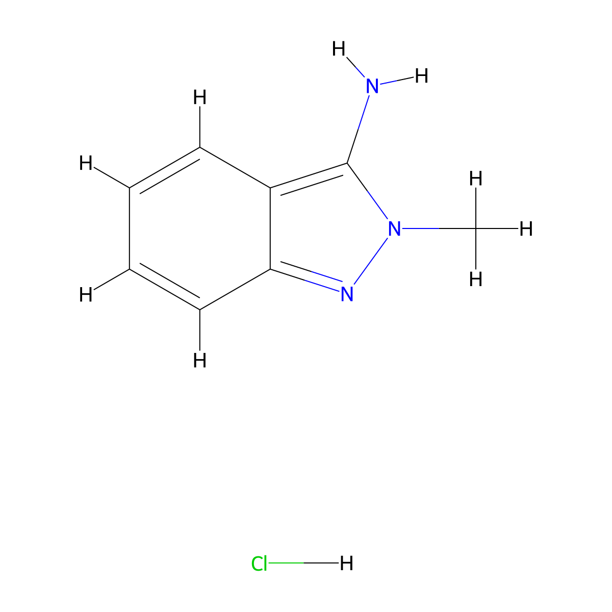 2-Methyl-2H-indazol-3-amine hydrochloride molecular structure, CAS 1677667-73-0