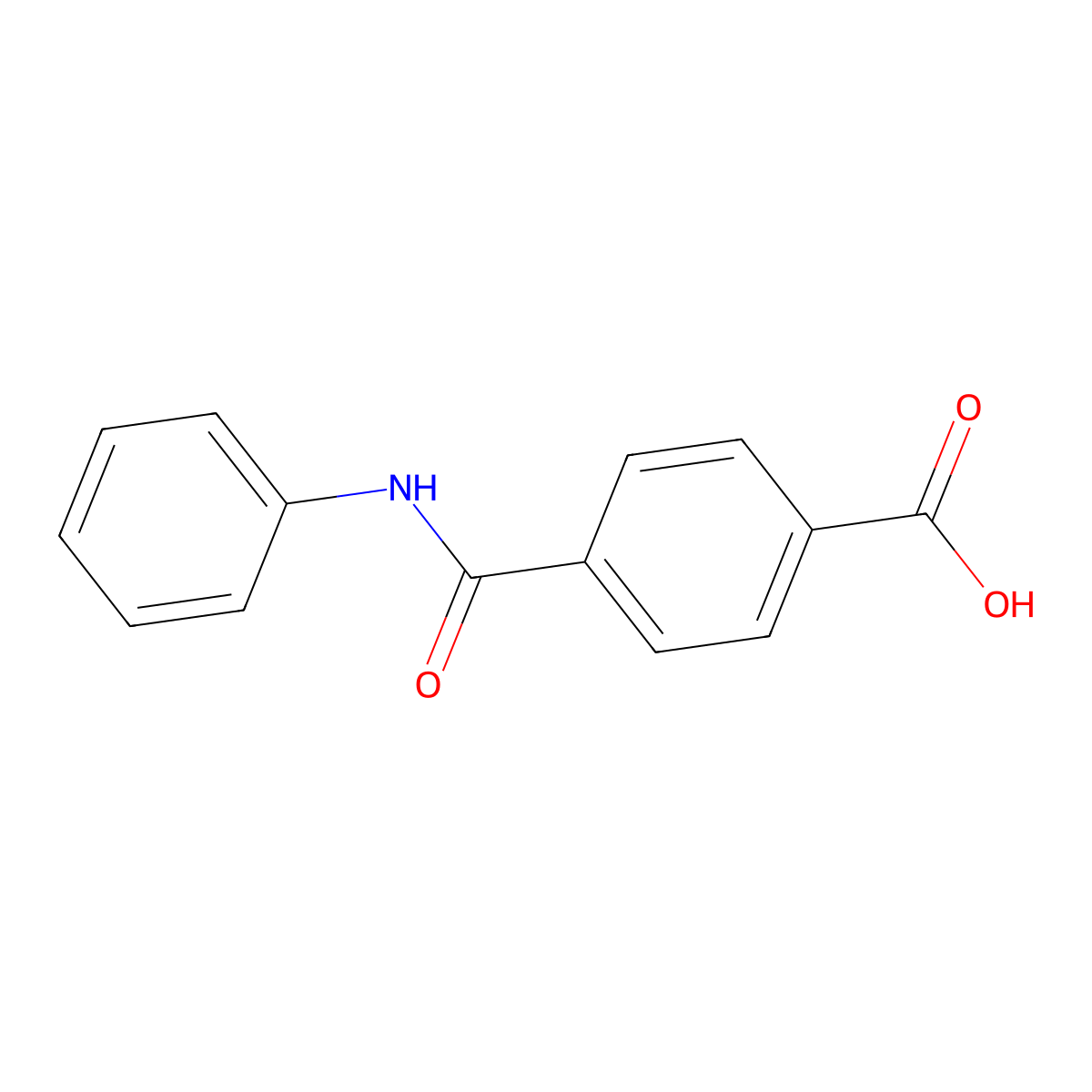4-(phenylcarbamoyl)benzoic Acid molecular structure, CAS 16777-78-9