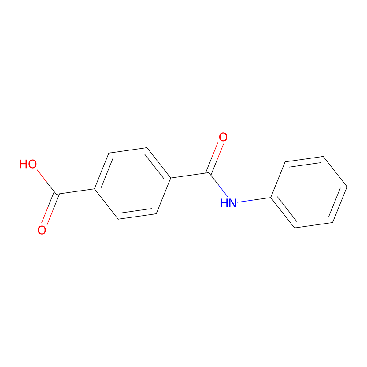 4-(phenylcarbamoyl)benzoic Acid molecular structure, CAS 16777-78-9