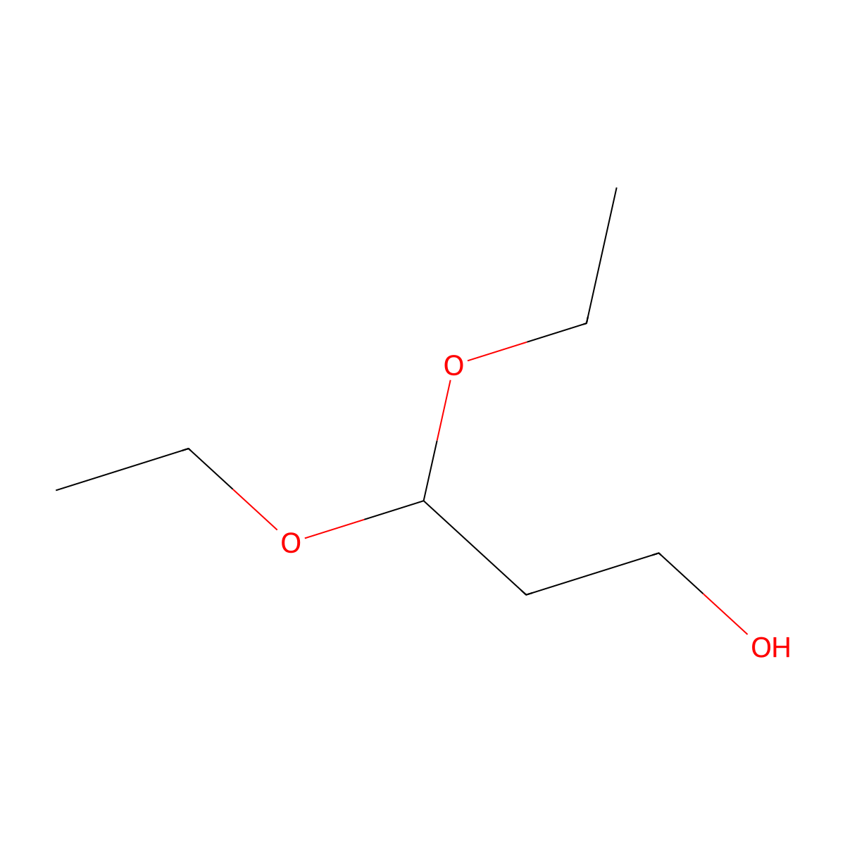 3,3-Diethoxy-1-propanol molecular structure, CAS 16777-87-0