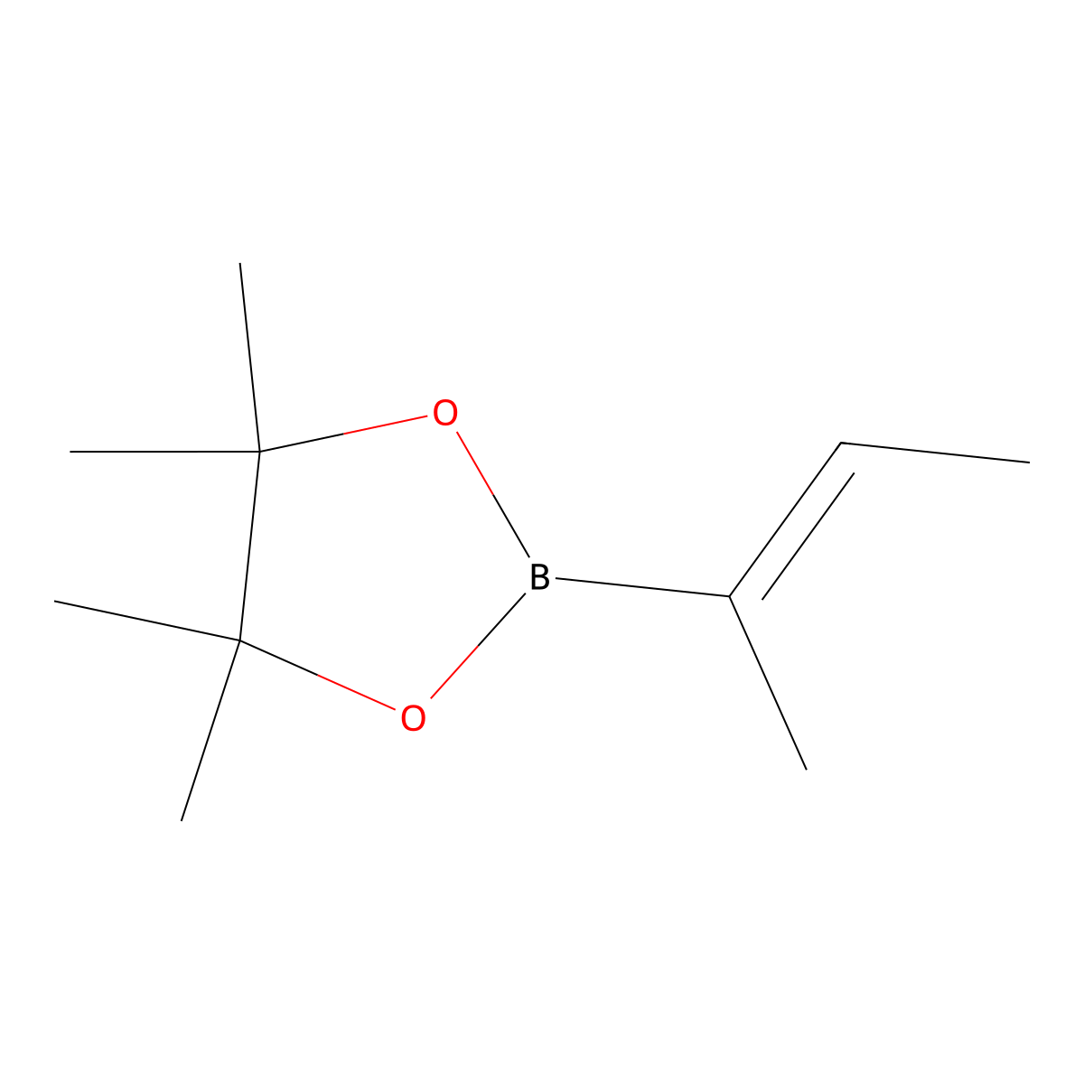 (E)-2-Buten-2-ylboronic acid pinacol ester molecular structure, CAS 167773-06-0