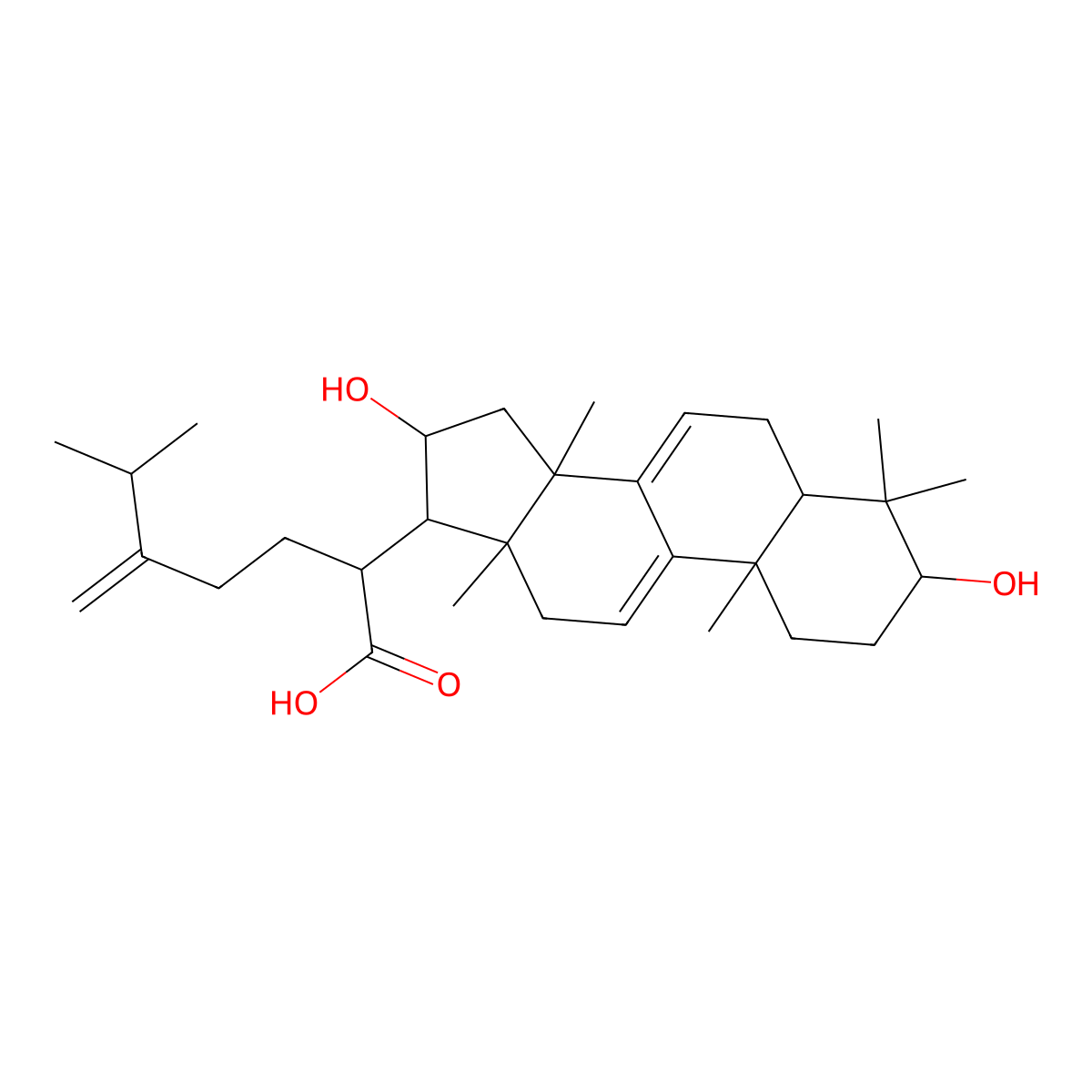 3-Epidehydrotumulosic Acid molecular structure, CAS 167775-54-4