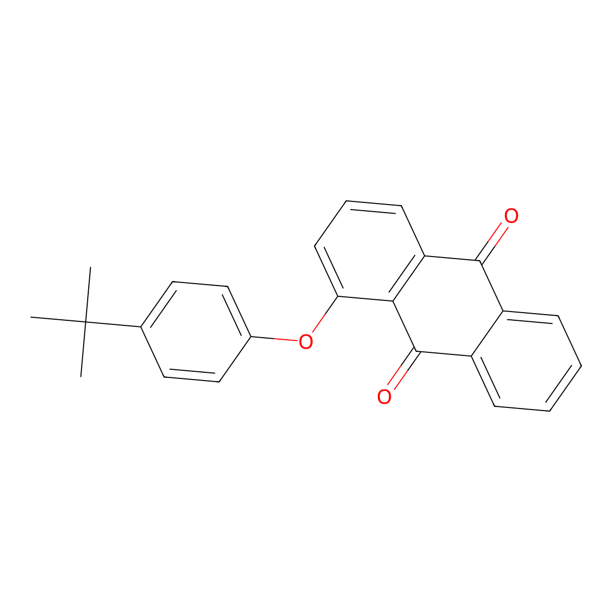 1-(4-Tert-butylphenoxy)anthracene-9,10-dione molecular structure, CAS 167779-22-8